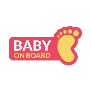 Baby on Board — ροζ πλαίσιο