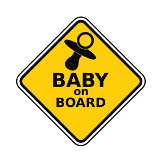 Baby on Board — πιπίλα σε ρόμβο