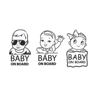 Baby on Board — τρεις μικροί χαρακτήρες