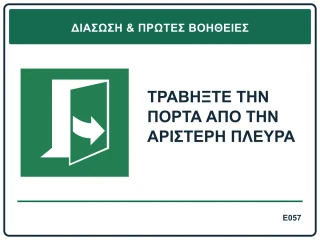 Τραβήξτε την πόρτα από την αριστερή πλευρά